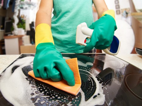 Team member assessing a cleaning service complaint carefully